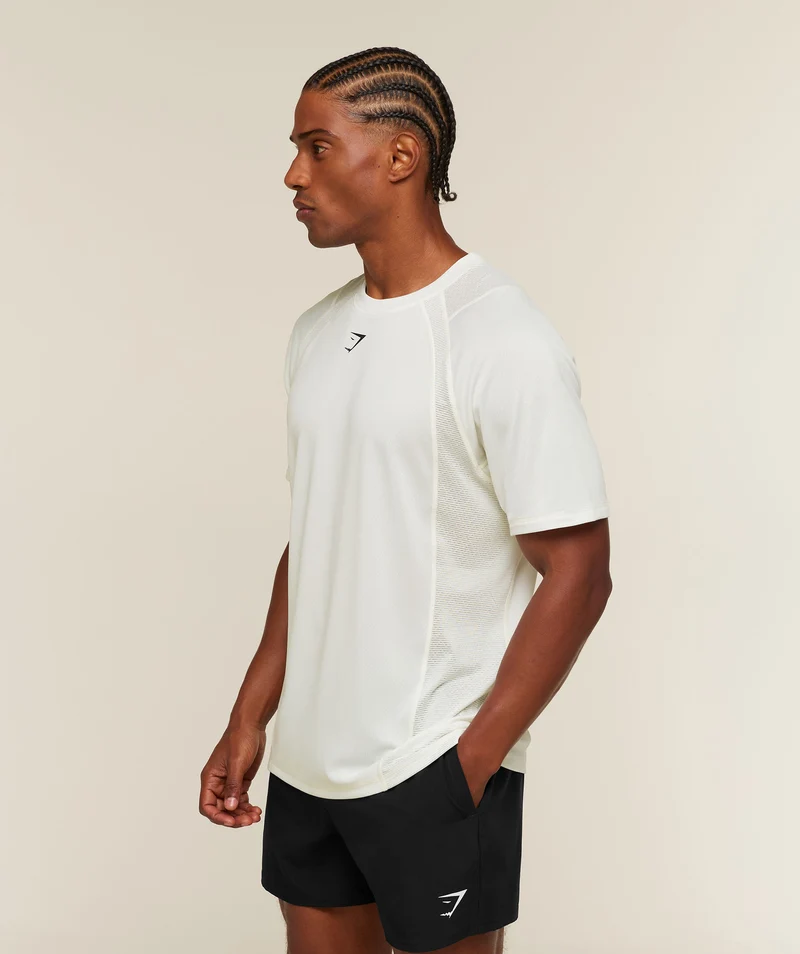 Gymshark Sport Iteration T-Shirt - Soft White