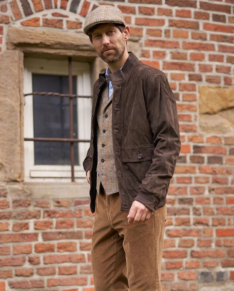 Herren Leder Blouson "Winner" in braun