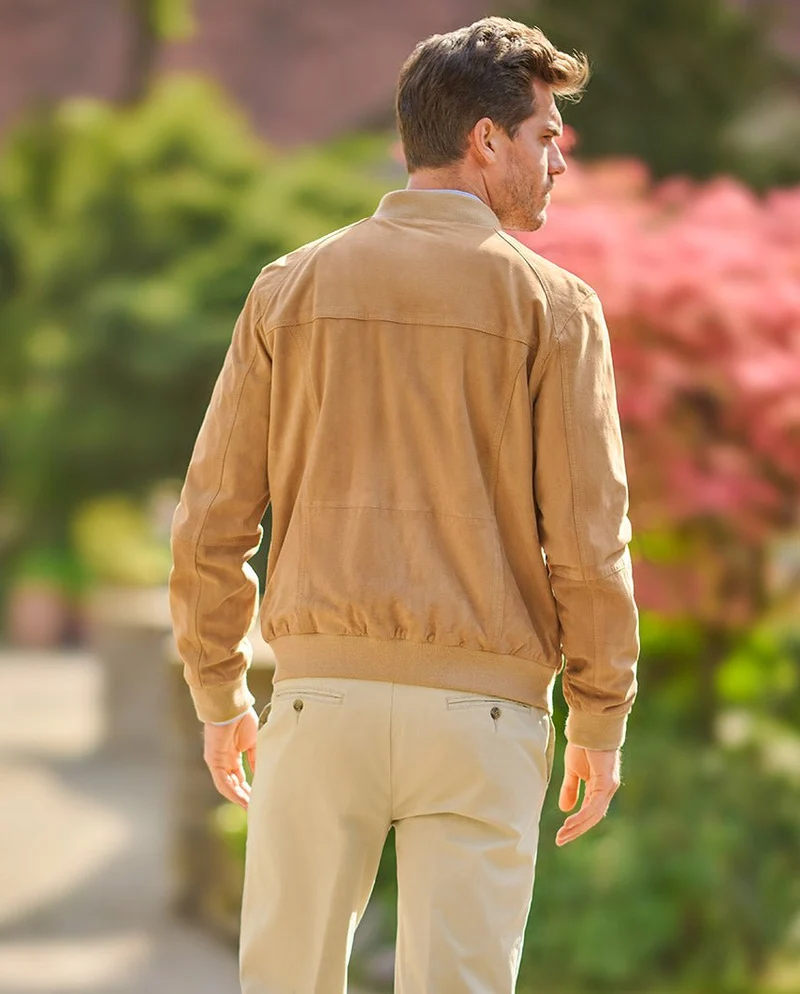 Leder Blouson "Winston III" für Herren in light sand