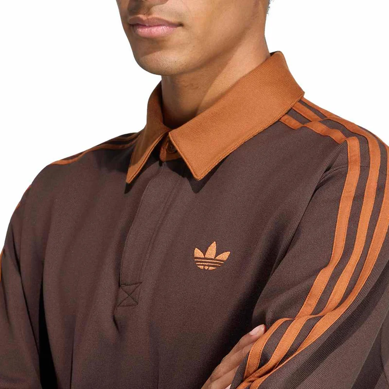 Adidas 3-Stripes Rugby Longsleeve Polo Shirt