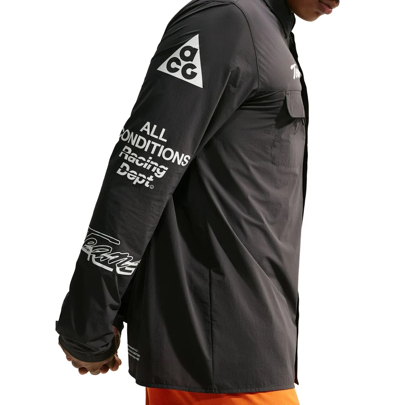 Nike ACG "Aireez" UV Protection Button-Up Long-Sleeve Graphic Top