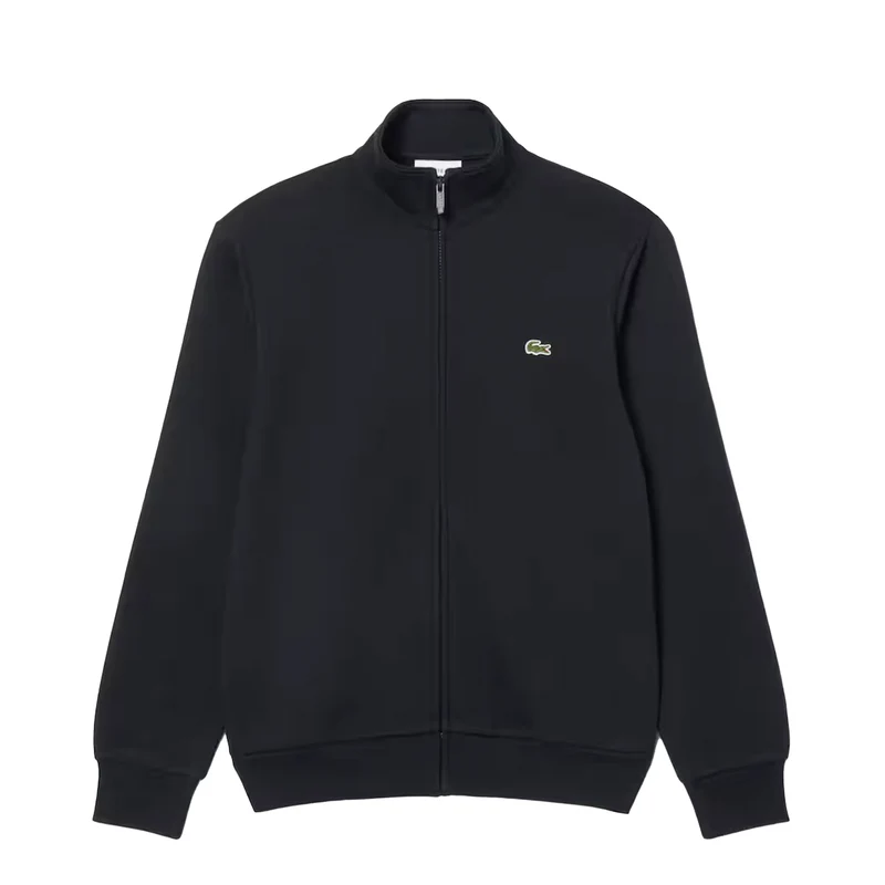 Lacoste Zipped Cotton Fleece Sweatshirt