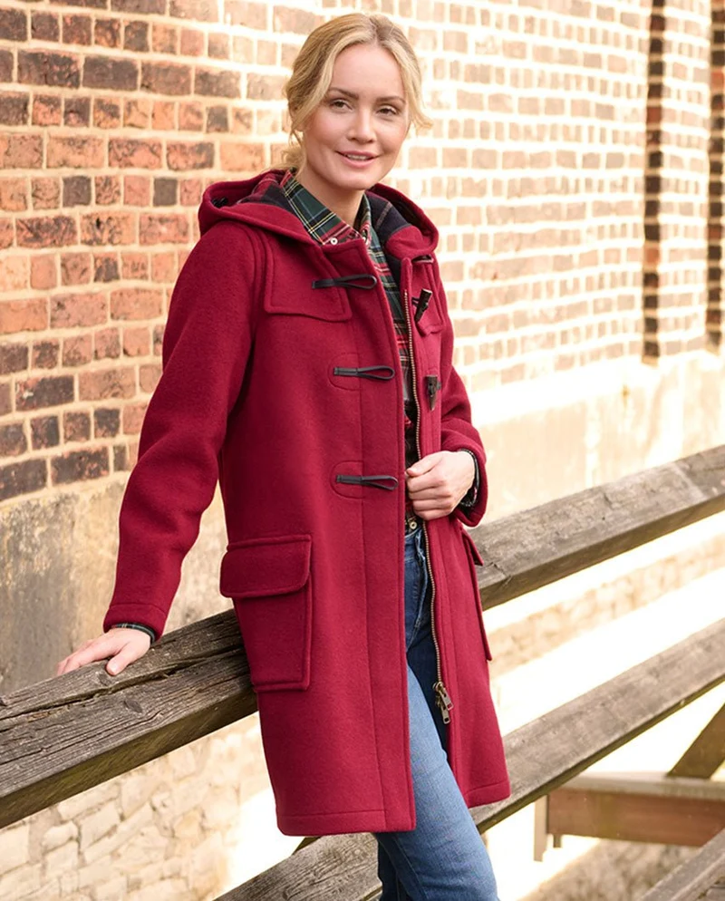 Dufflecoat für Damen "Ladies Duffle" in merlot