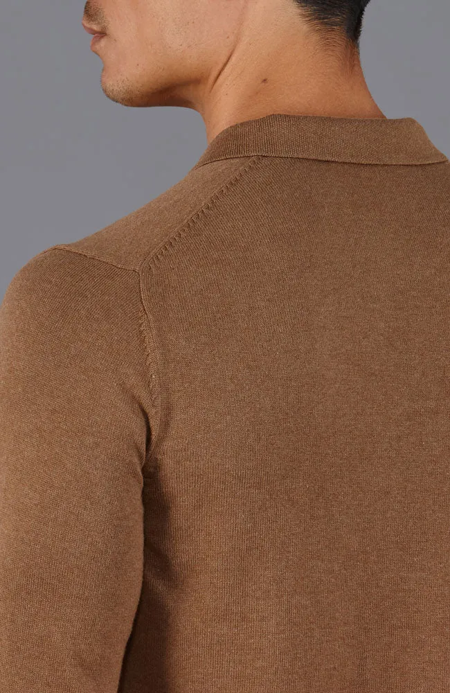 Leichtes Herren-Poloshirt aus 100 % Baumwolle ohne Knöpfe