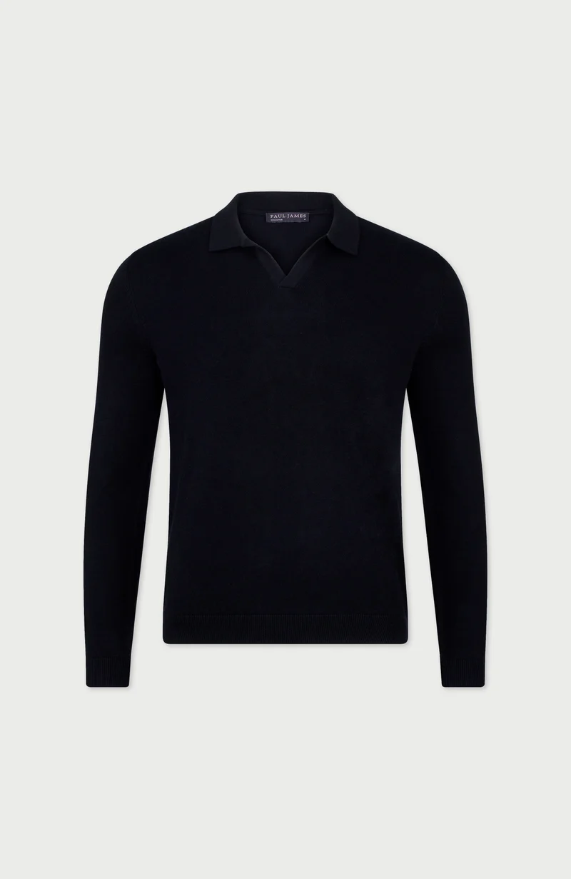 Leichtes Herren-Poloshirt aus 100 % Baumwolle ohne Knöpfe