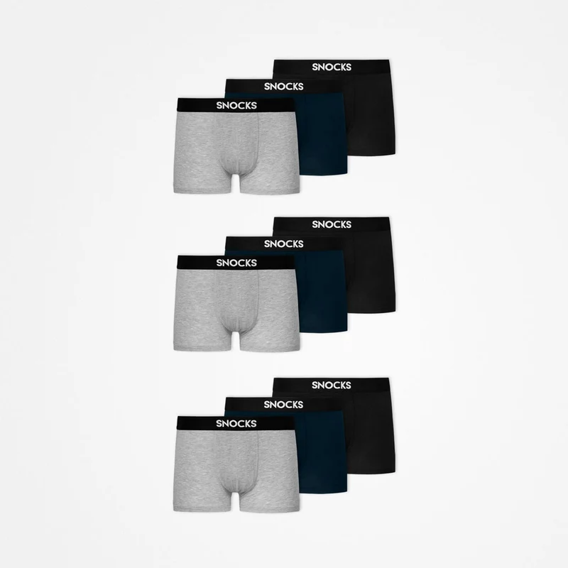 Premium Boxershorts | Mix (Schwarz/Grau/Blau)