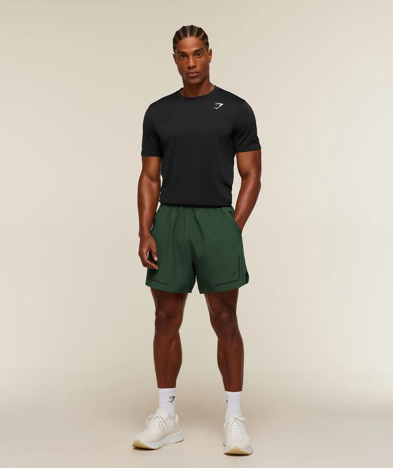 Gymshark Movement Sport 5" Shorts - Earth Green