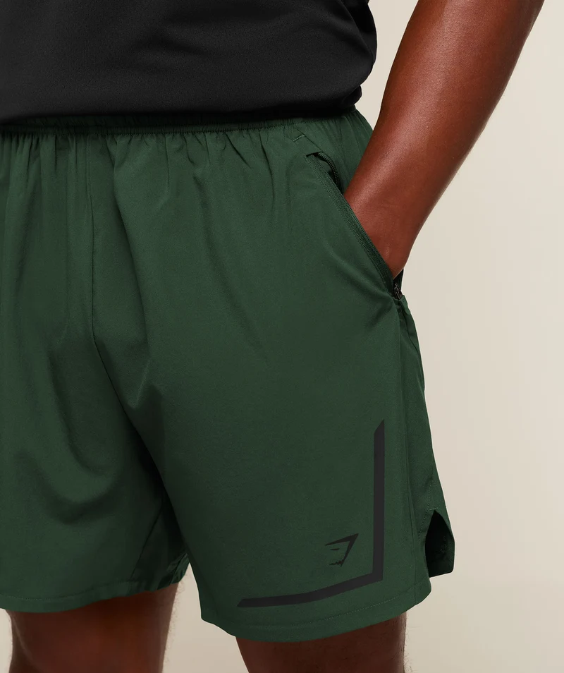 Gymshark Movement Sport 5" Shorts - Earth Green