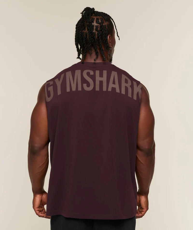 Gymshark Power Cut Off Tank - Cherry Purple