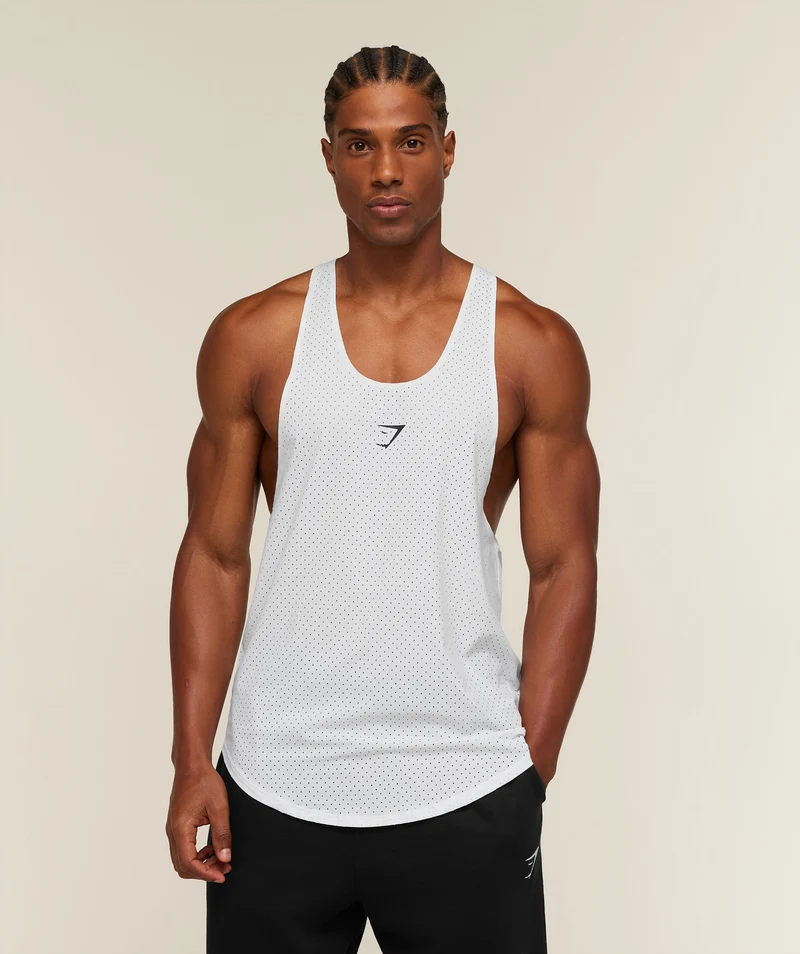 Gymshark Ultra Light Performance Tank - White