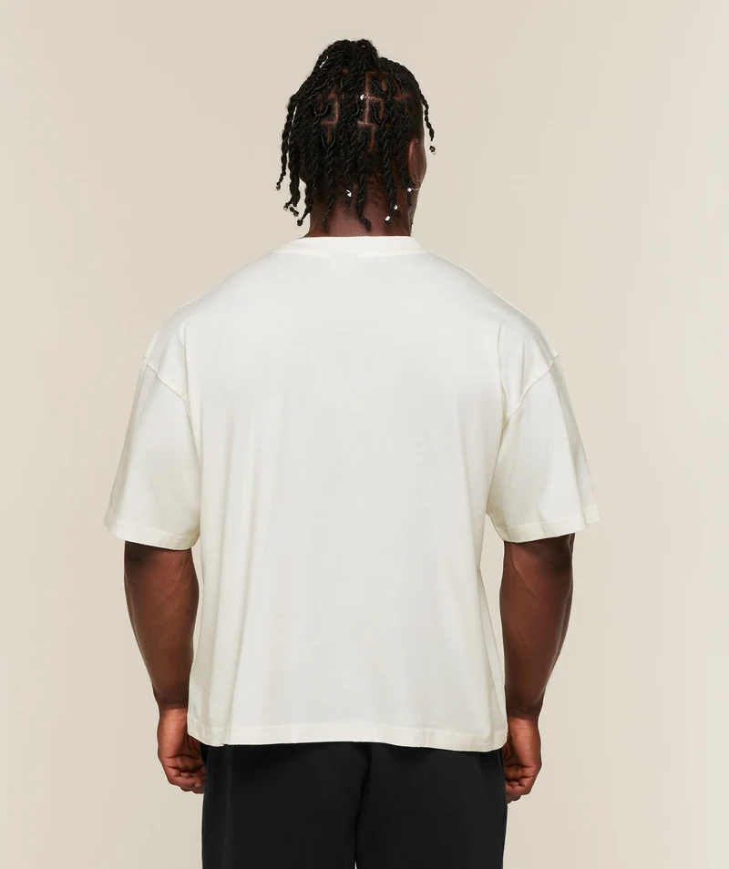 Gymshark Vintage Legacy T-Shirt - Soft White/Wash