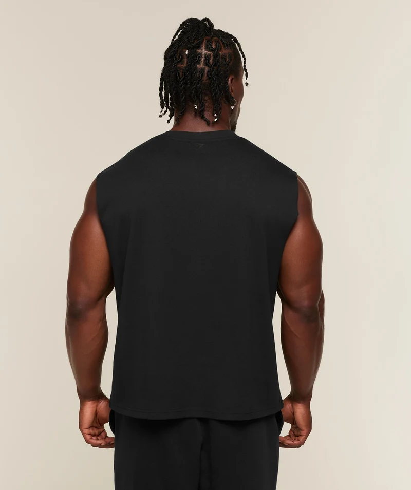 Gymshark Faded Lifting Graphic Sleeveless Top - Black