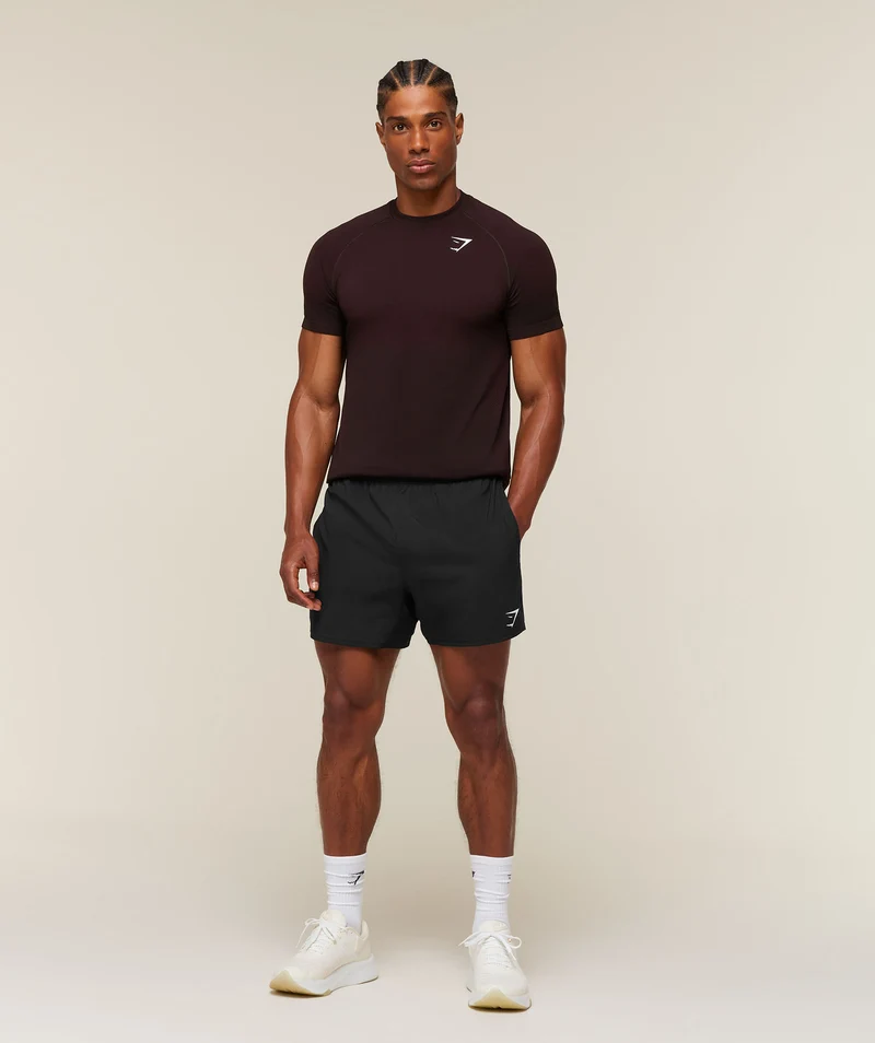 Gymshark Vital Seamless T-Shirt - Black/Cherry Purple