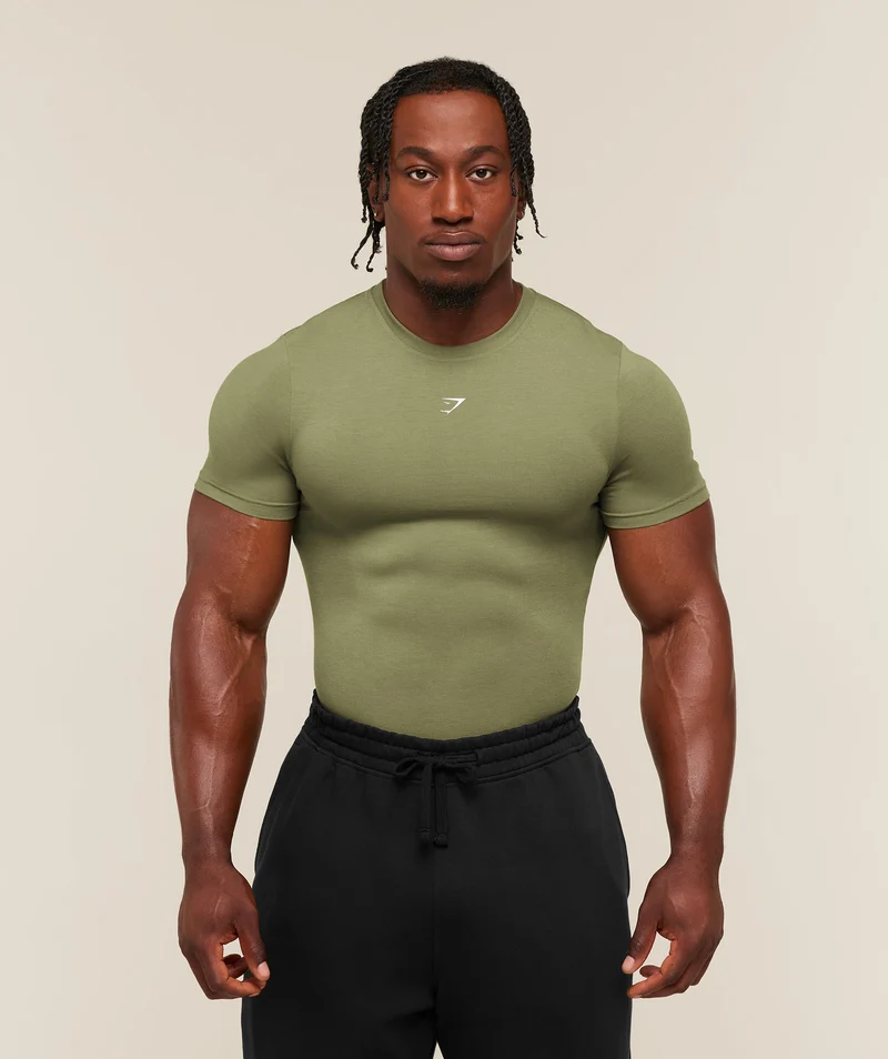 Gymshark Super Soft Muscle Tee - Grounded Green