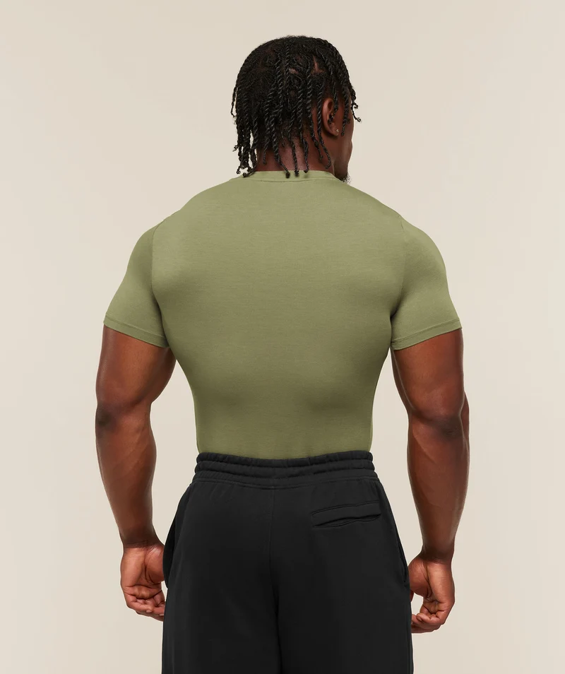 Gymshark Super Soft Muscle Tee - Grounded Green