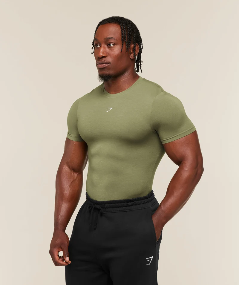 Gymshark Super Soft Muscle Tee - Grounded Green