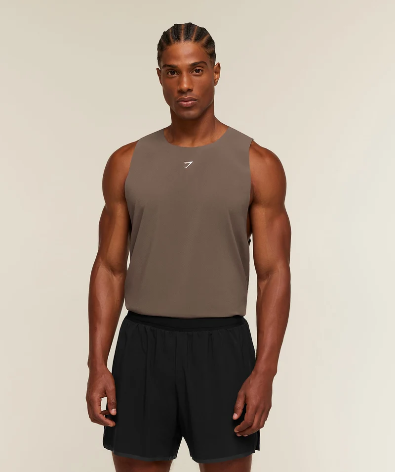 Gymshark Hybrid Tank - Soft Brown