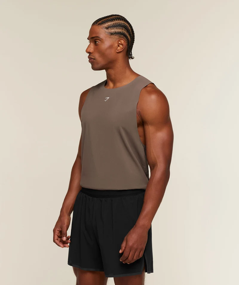 Gymshark Hybrid Tank - Soft Brown