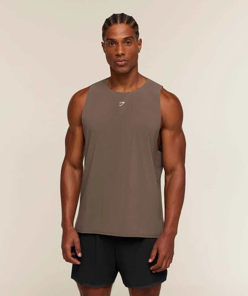 Gymshark Hybrid Tank - Soft Brown