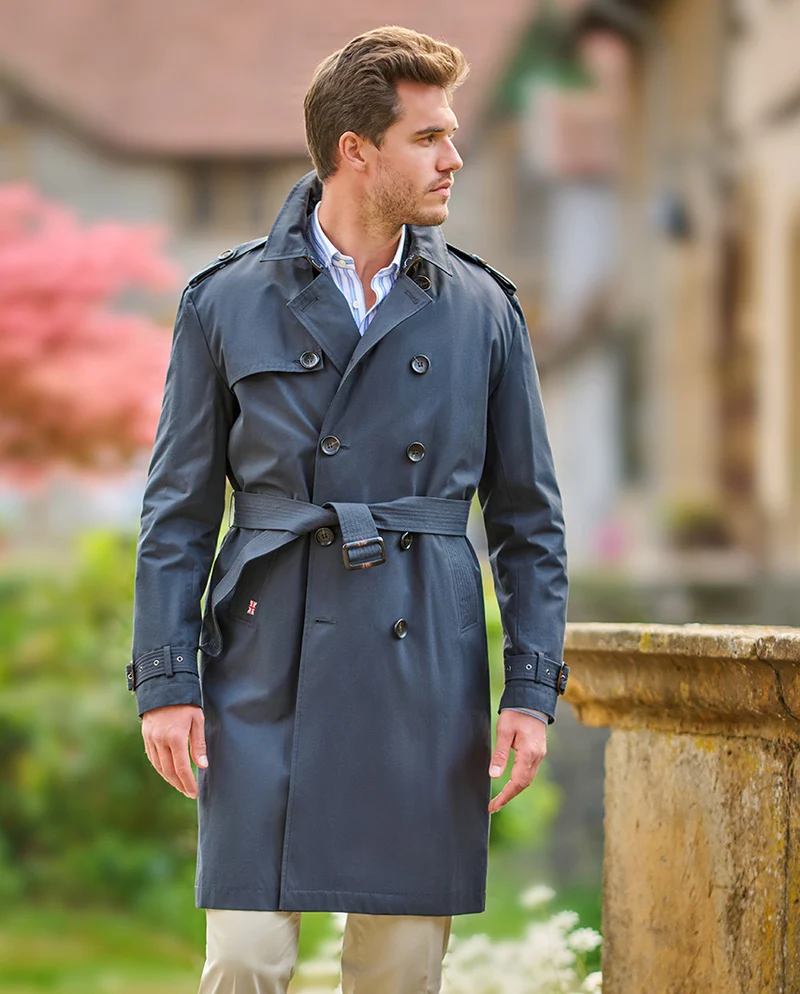 Herren Trenchcoat "Chelsea" in navy