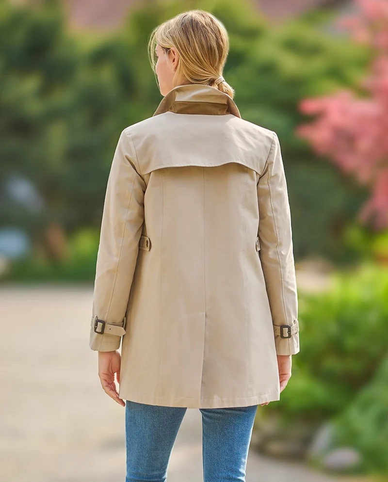 Einreihiger Damen Trenchcoat "Clarissa" in beige