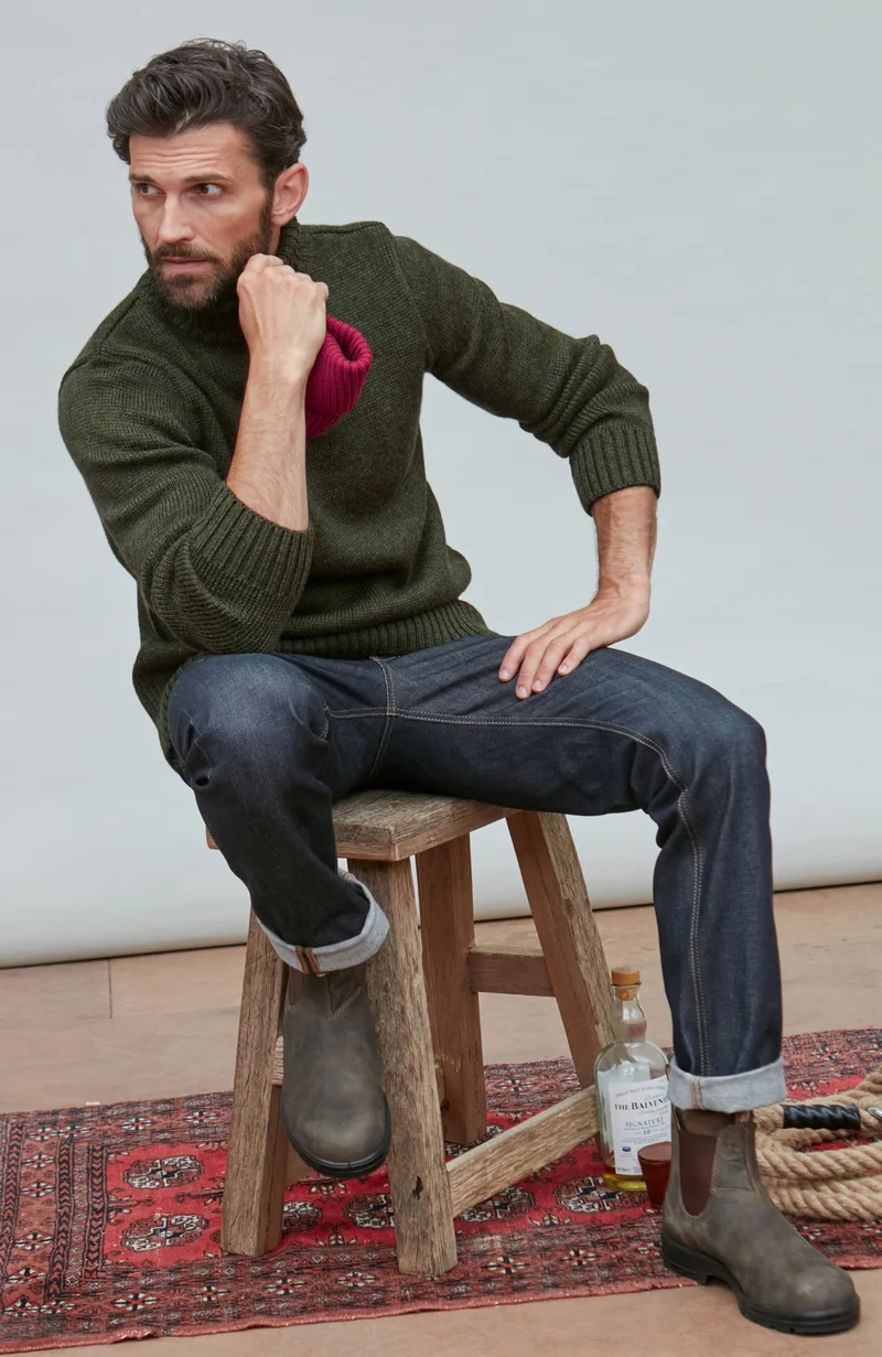 Der taillierte Submariner – Rollkragenpullover aus Merinowolle