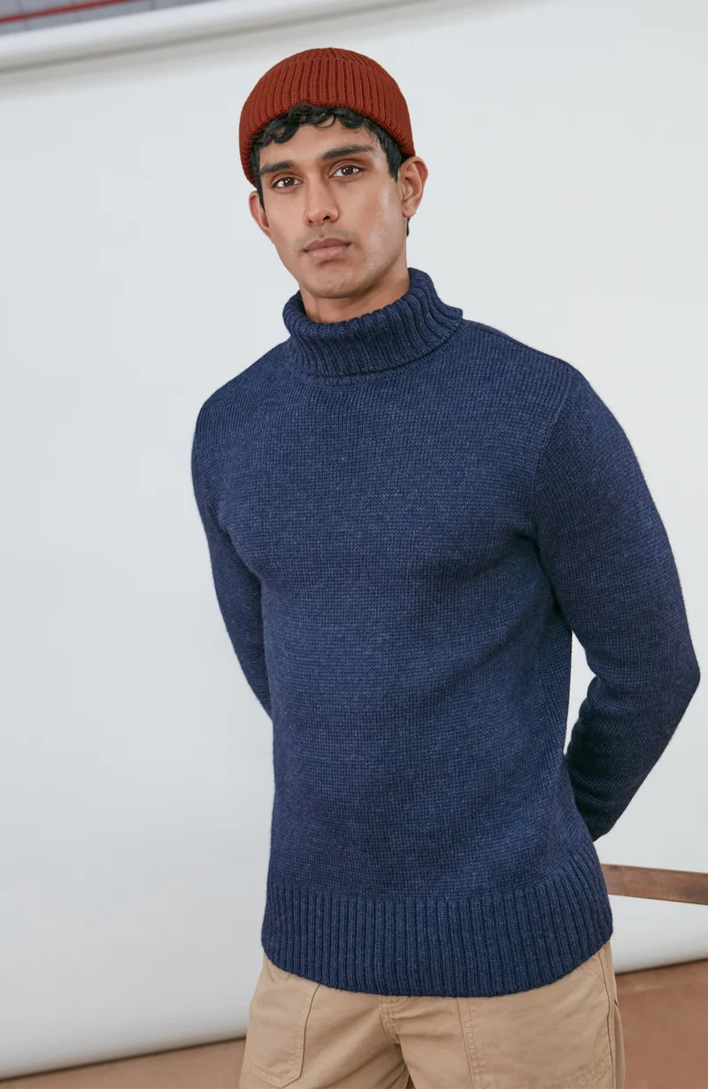 Der taillierte Submariner – Rollkragenpullover aus Merinowolle