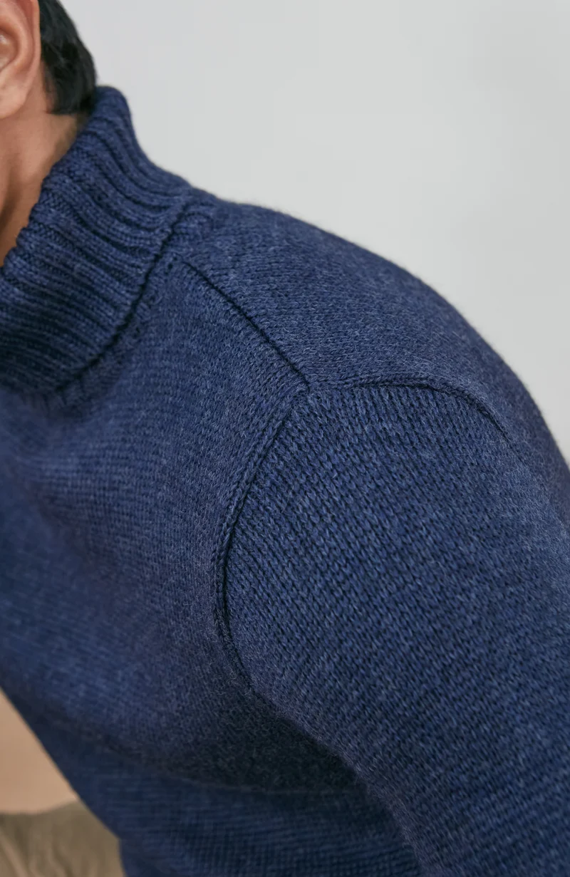 Der taillierte Submariner – Rollkragenpullover aus Merinowolle