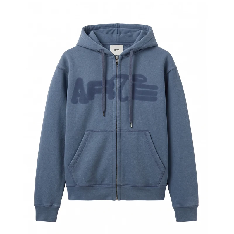 Arte Antwerp Stencil Sunfade Zip Hoodie