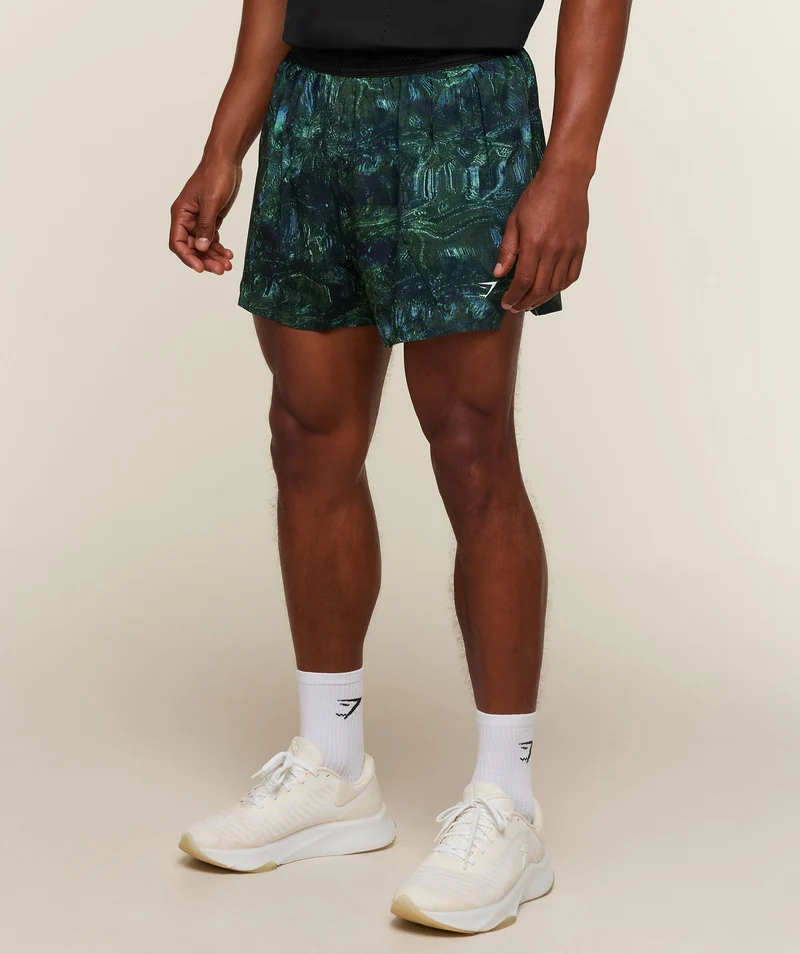 Gymshark Running 5" Shorts - Pace Green