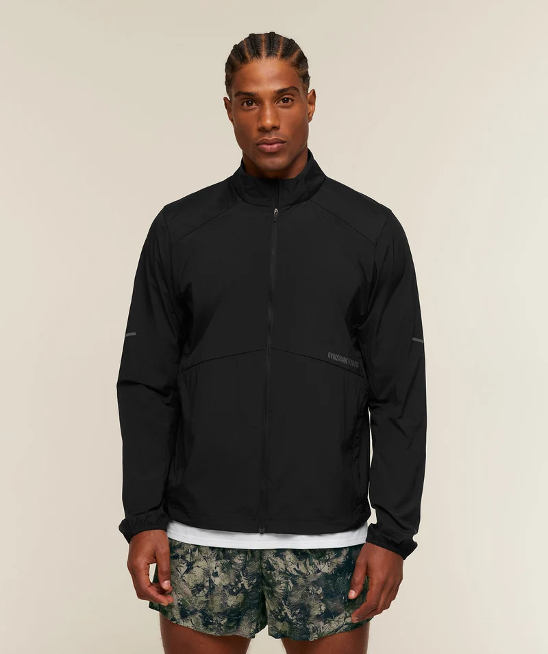 Gymshark Running Windbreaker - Black