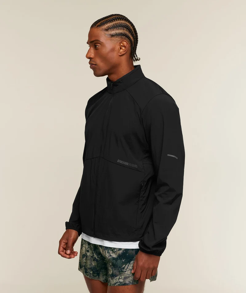Gymshark Running Windbreaker - Black