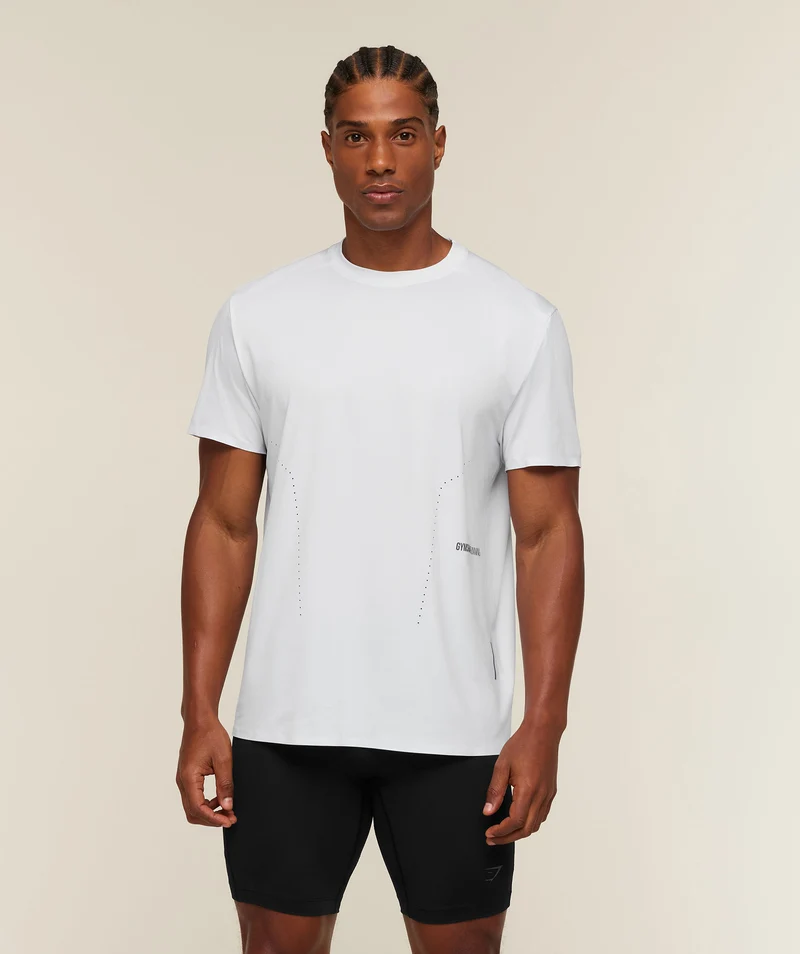 Gymshark Running Elite T-Shirt - White