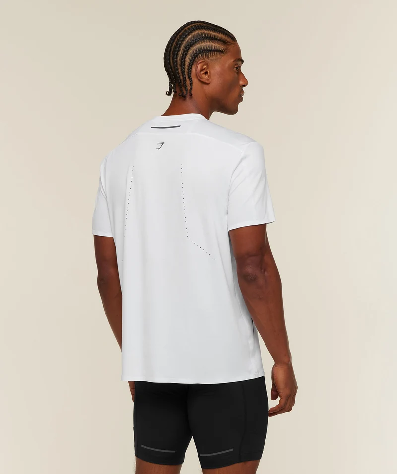 Gymshark Running Elite T-Shirt - White