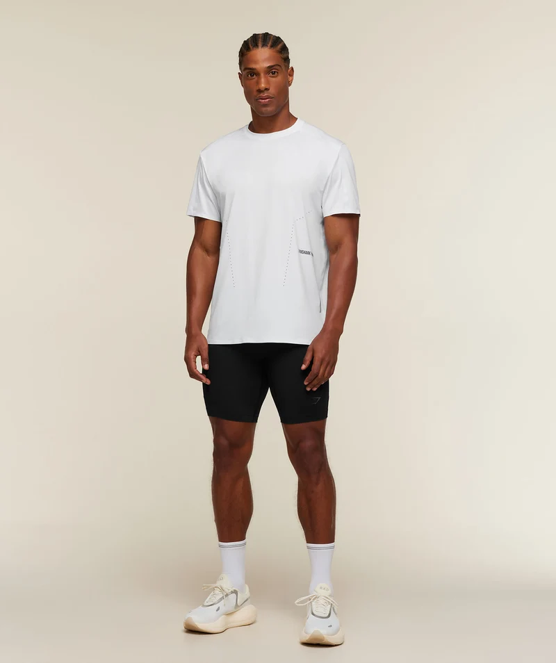 Gymshark Running Elite T-Shirt - White