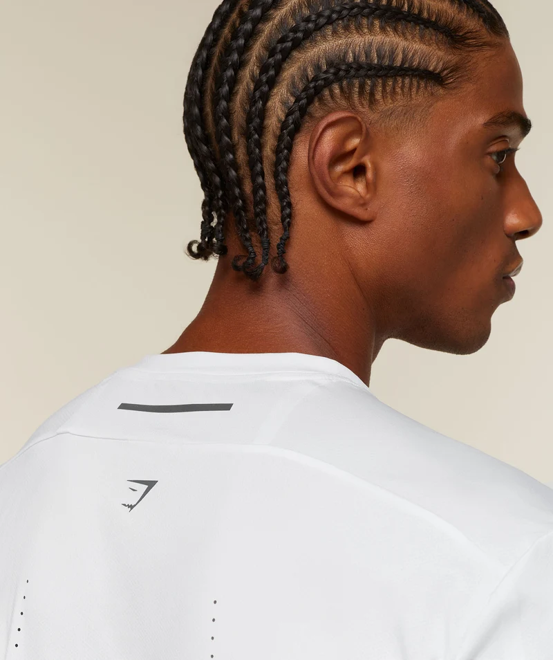 Gymshark Running Elite T-Shirt - White