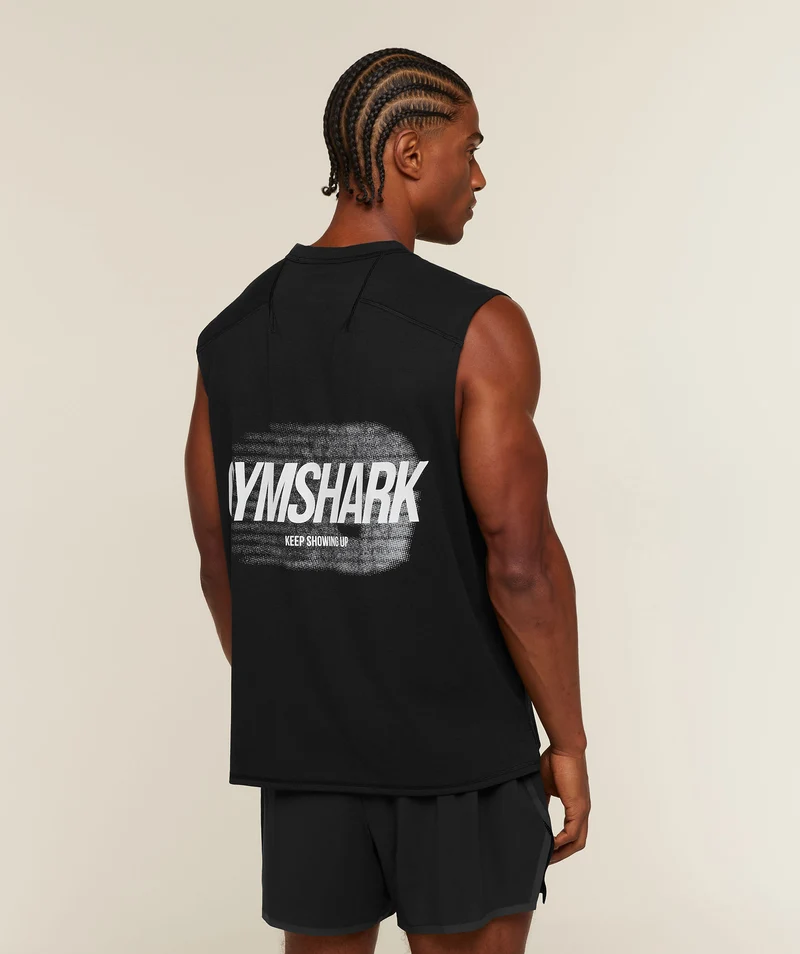 Gymshark Hybrid Race Tank - Black