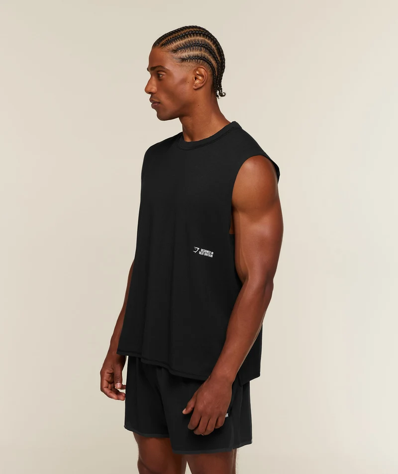 Gymshark Hybrid Race Tank - Black