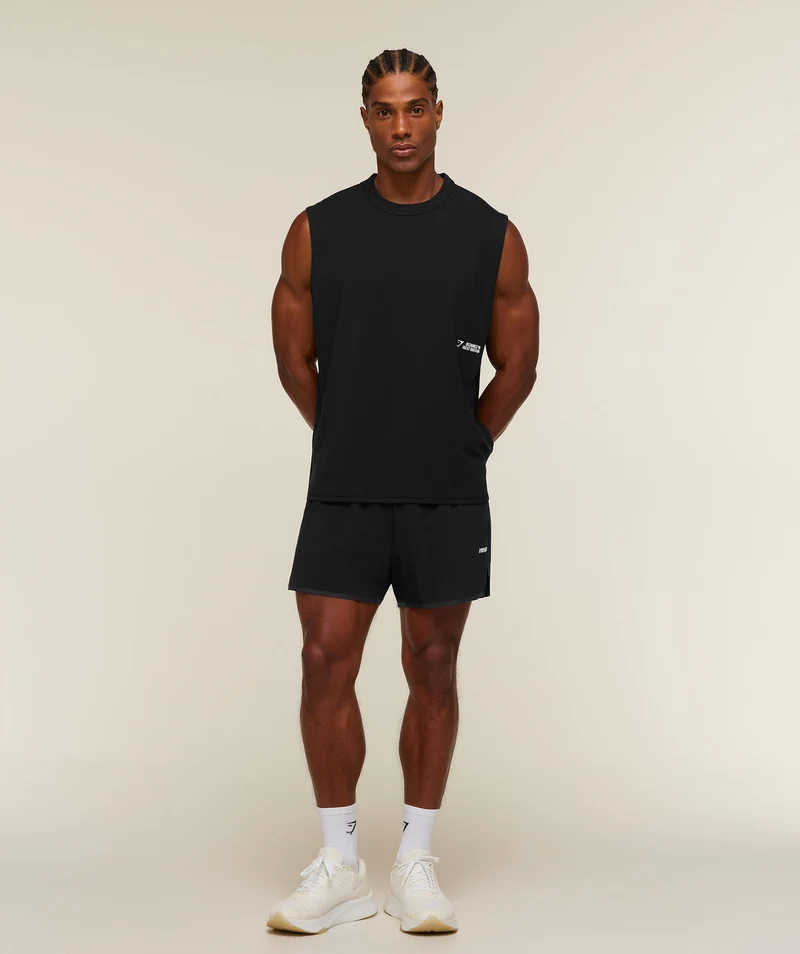 Gymshark Hybrid Race Tank - Black