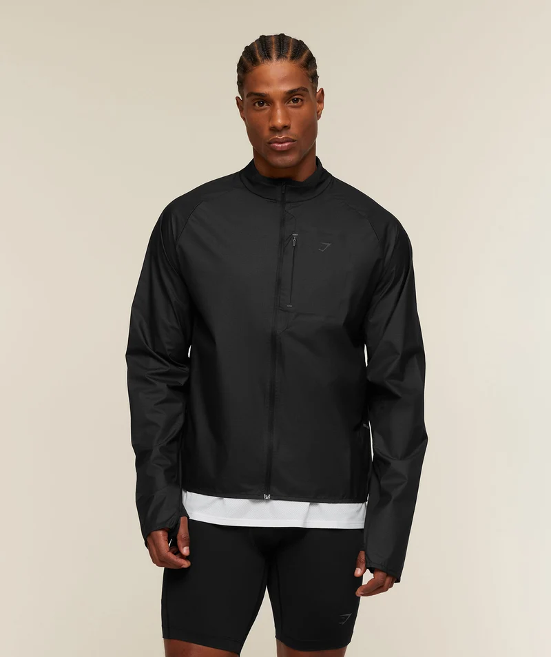 Gymshark Running Elite Windbreaker - Black