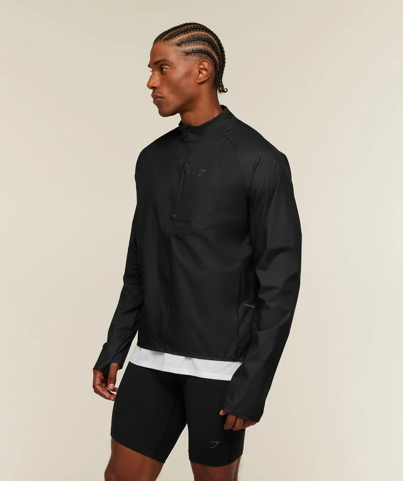 Gymshark Running Elite Windbreaker - Black