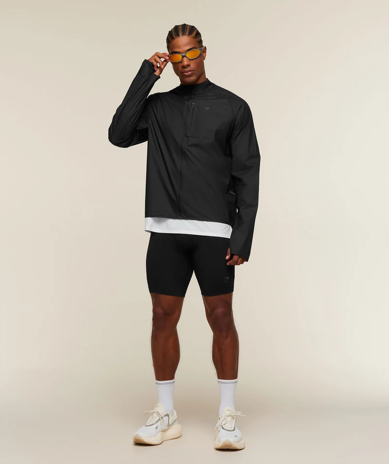 Gymshark Running Elite Windbreaker - Black