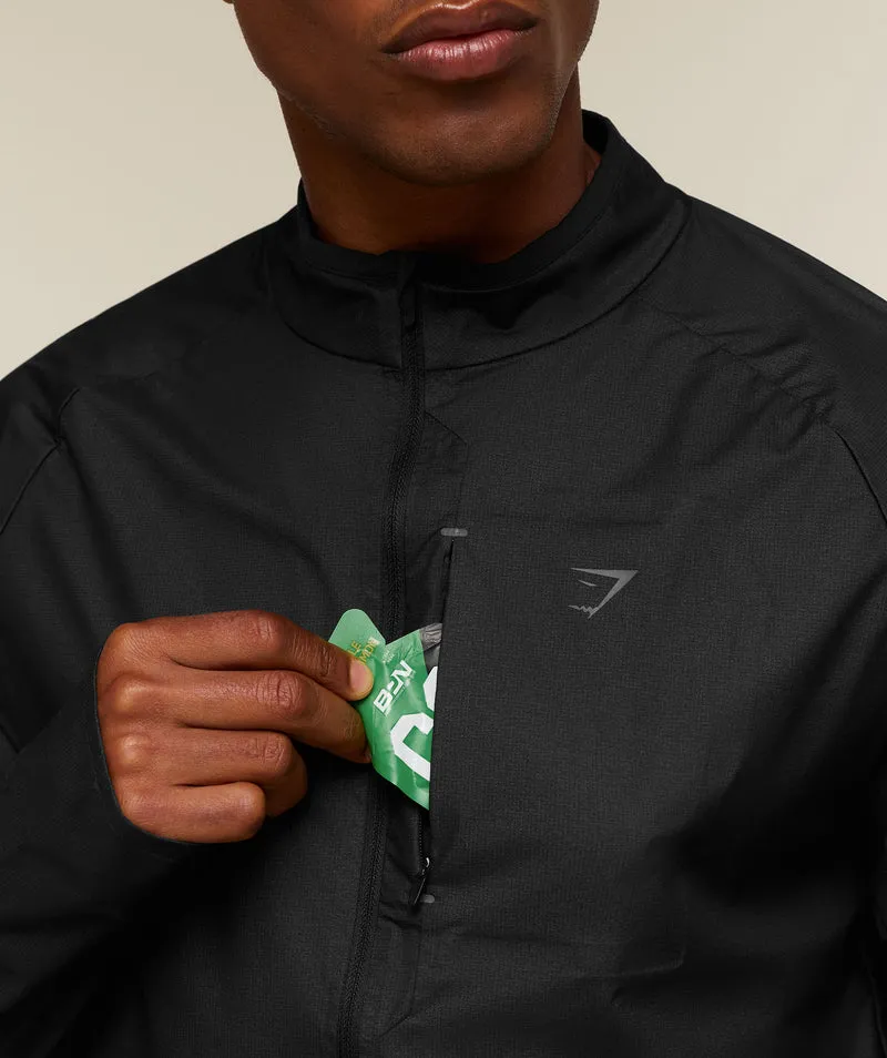 Gymshark Running Elite Windbreaker - Black