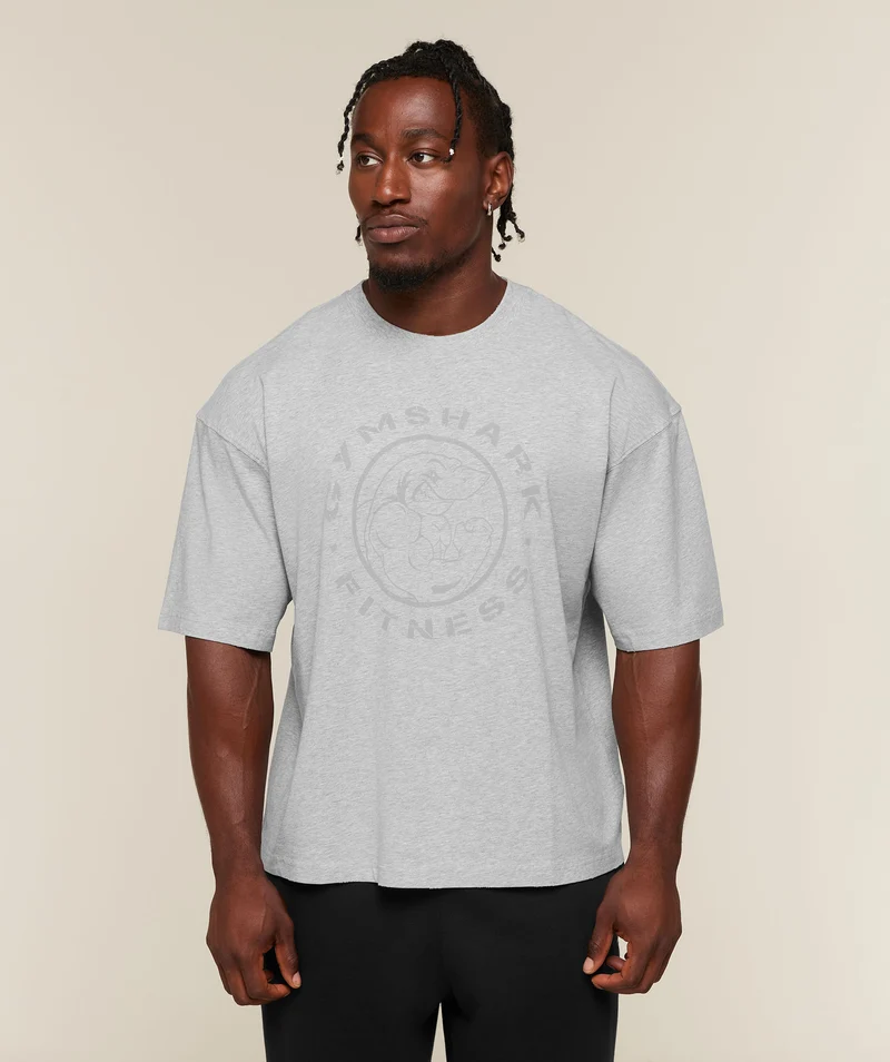Gymshark Vintage Legacy T-Shirt - Soft Grey Marl