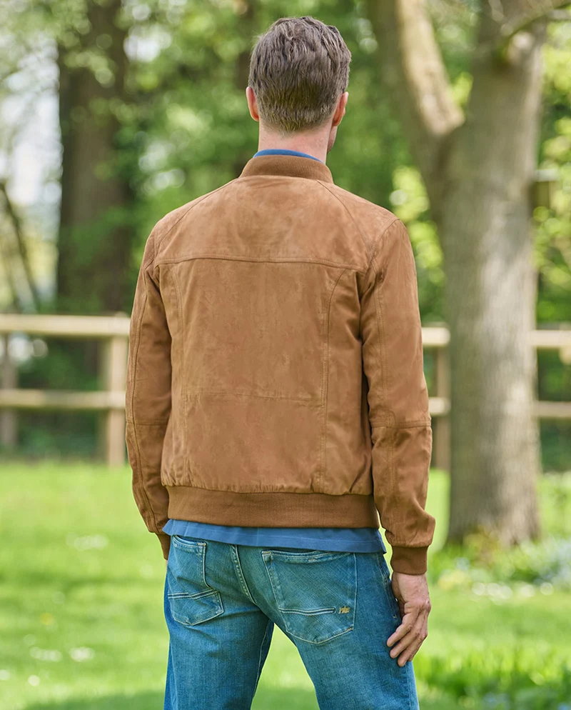 Leder Blouson "Winston III" für Herren in cognac