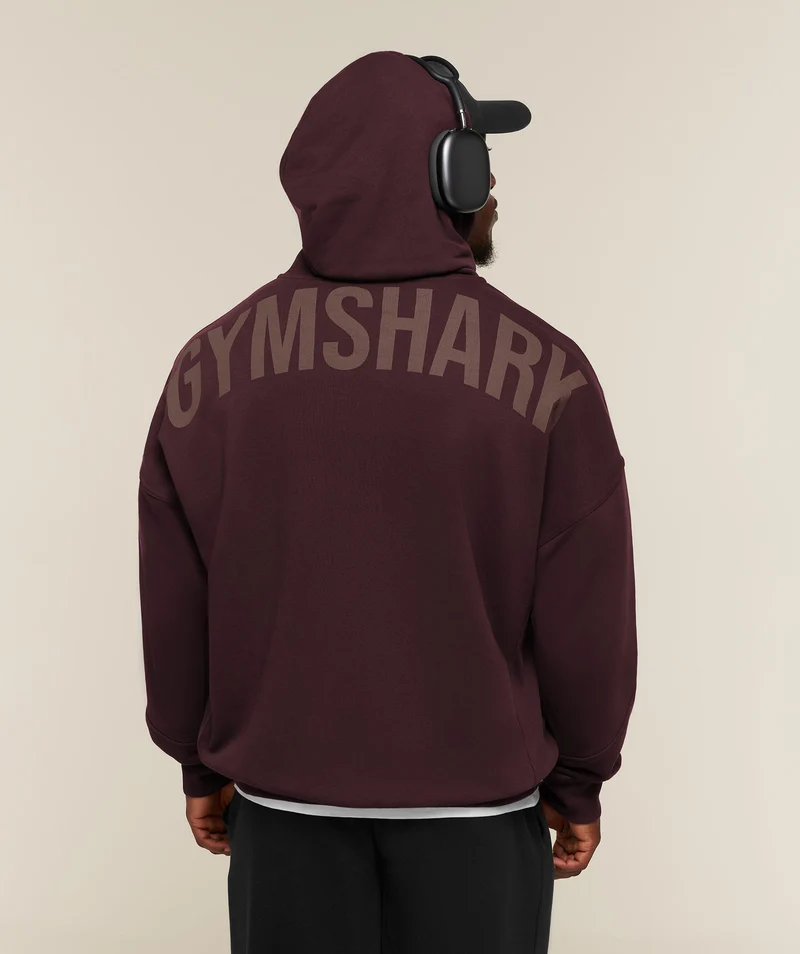 Gymshark Power Zip Up Hoodie - Cherry Purple