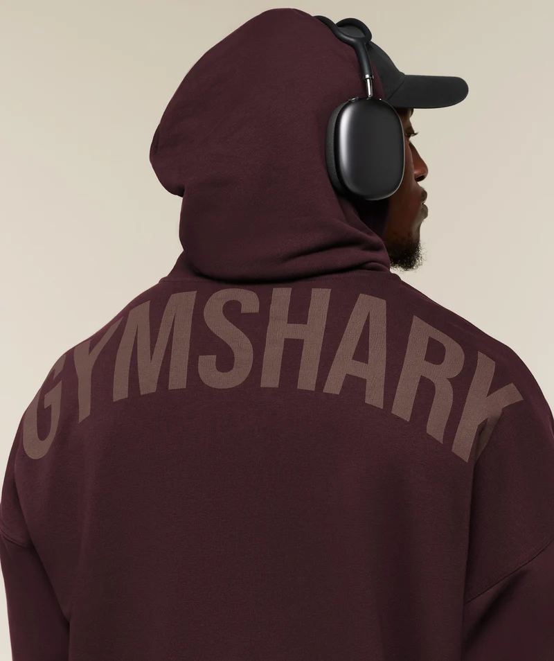 Gymshark Power Zip Up Hoodie - Cherry Purple