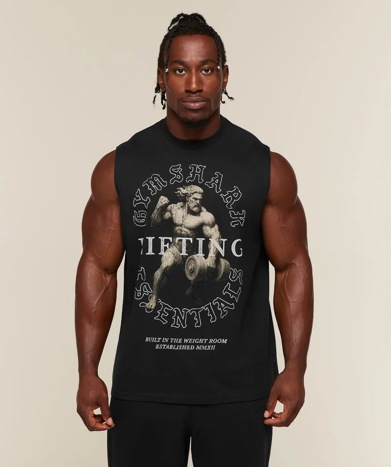 Gymshark Lifting Statue Graphic Tank - Black