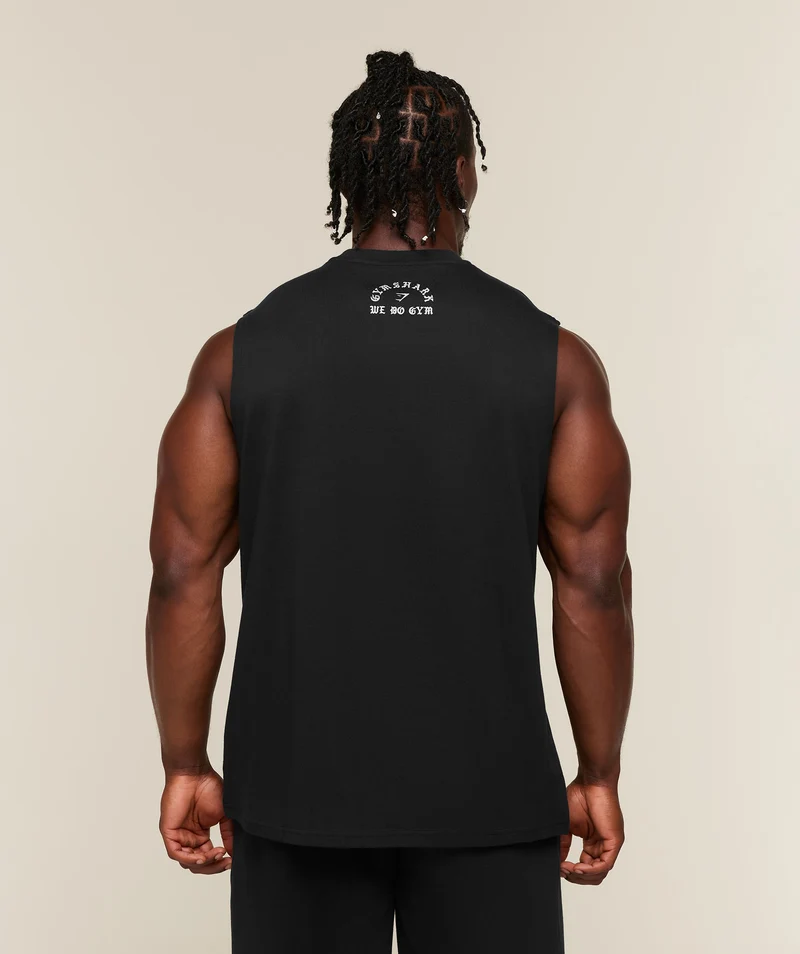 Gymshark Lifting Statue Graphic Tank - Black