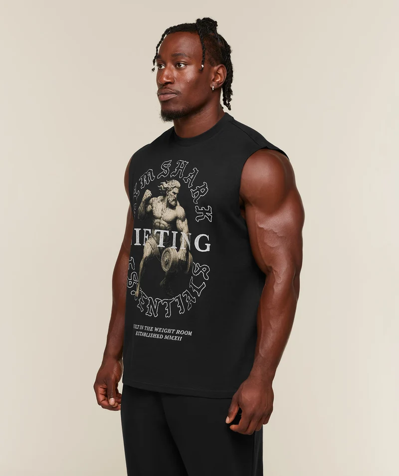 Gymshark Lifting Statue Graphic Tank - Black